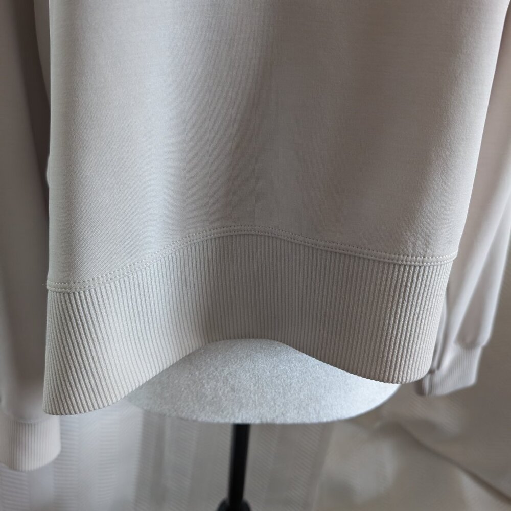Lululemon Softstreme Turtleneck Pullover White Opal Size 4 Athleisure Sporty - Picture 14 of 15